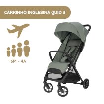Carrinho de Bebé Compacto Quid 3 da Inglesina - Planet Green