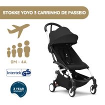 Stokke YOYO 3 Carrinho de Passeio - White + Color Pack - Black