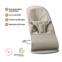 BabyBjorn Espreguiçadeira Bliss Woven Melange - Beige Claro
