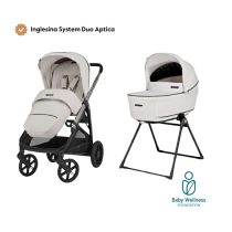Carrinho de passeio Inglesina System Duo Aptica - Opal Ivory