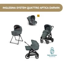 Carrinho de passeio Inglesina System Quattro Aptica Darwin – Emerald Green