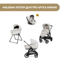 Carrinho de passeio Inglesina System Quattro Aptica Darwin – Opal Ivory