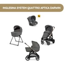 Carrinho de passeio Inglesina System Quattro Aptica Darwin – Velvet Grey