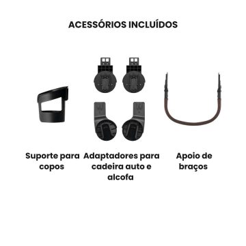 Carrinho de Passeio Rio da Britax Romer - acessórios incluídos