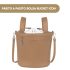 Pasito a Pasito Bolsa Bucket Icon Caramel