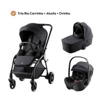 Trio Rio Carrinho + Alcofa + Ovinho Baby-Safe Pro da Britax Romer - Style Carbon Black