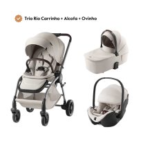 Trio Rio Carrinho + Alcofa + Ovinho Baby-Safe Pro da Britax Romer - Lux Soft Taupe