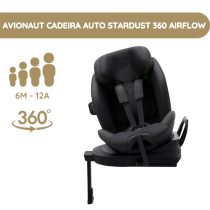 Avionaut Cadeira Auto Stardust 360 Airflow 61-150cm - Black