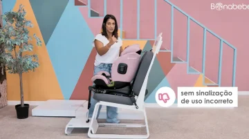 Uma sinalização visual seria ideal para evitar confusões de quando virar a cadeira para a frente