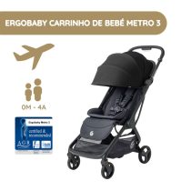 Ergobaby Carrinho de Bebé Metro 3 - Onyx Black