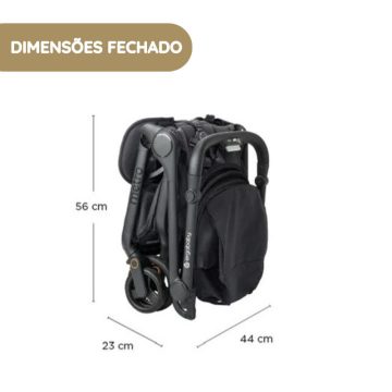 Ergobaby Carrinho de Bebé Metro 3 dimensões fechado