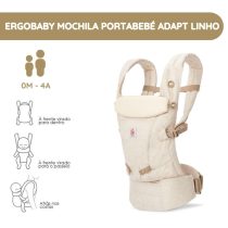 Ergobaby Mochila Portabebé Adapt Linho - Natural