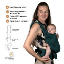Isara Mochila Portabebé Elite - Evergreen Linen