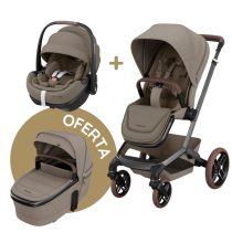 Maxi-Cosi Pack Carrinho Fame + Pebble Pro 2 + OFERTA Alcofa – Twillic Truffle
