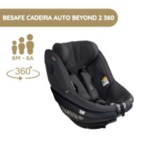 BeSafe Cadeira Auto Beyond 2 360 - Anthracite Mesh