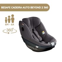 BeSafe Cadeira Auto Beyond 2 360 - Dark Grey Mélange