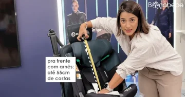 Cadeira Auto Maxi-Cosi Emerald 360 S - O arnês deve ser usado, até que as costas da criança atinjam cerca de 54 a 55 centímetros de altura