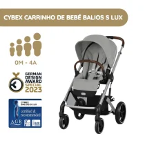Cybex Carrinho de Bebé Balios S Lux SLV - Stone Grey