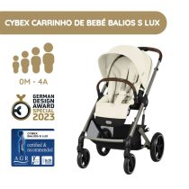 Cybex Carrinho de Bebé Balios S Lux TPE - Seashell Beige