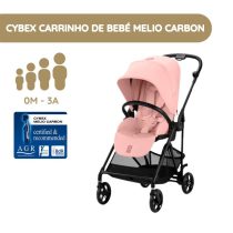 Cybex Carrinho de Bebé Melio Carbon - Candy Pink