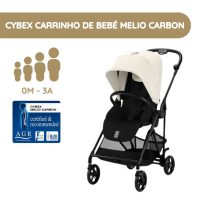 Cybex Carrinho de Bebé Melio Carbon - Canvas White