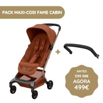 Maxi-Cosi Carrinho de Bebé Fame Cabin + Apoio de Braços - Copper Terra