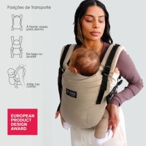 Isara Mochila Portabebé The ONE One size - Sandstone Linen